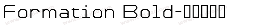 Formation Bold字体转换
